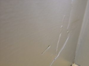 The smell of fresh paint was still pretty strong in this house. Not far away from this evidence was the door shown in the pic at the beginning of this article.